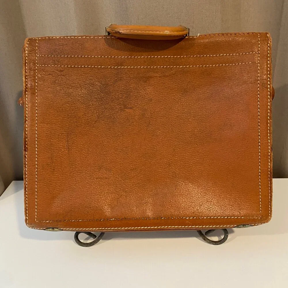 Vintage RexBilt Genuine Cowhide Leather Doctor’s Bag Briefcase‎ 13